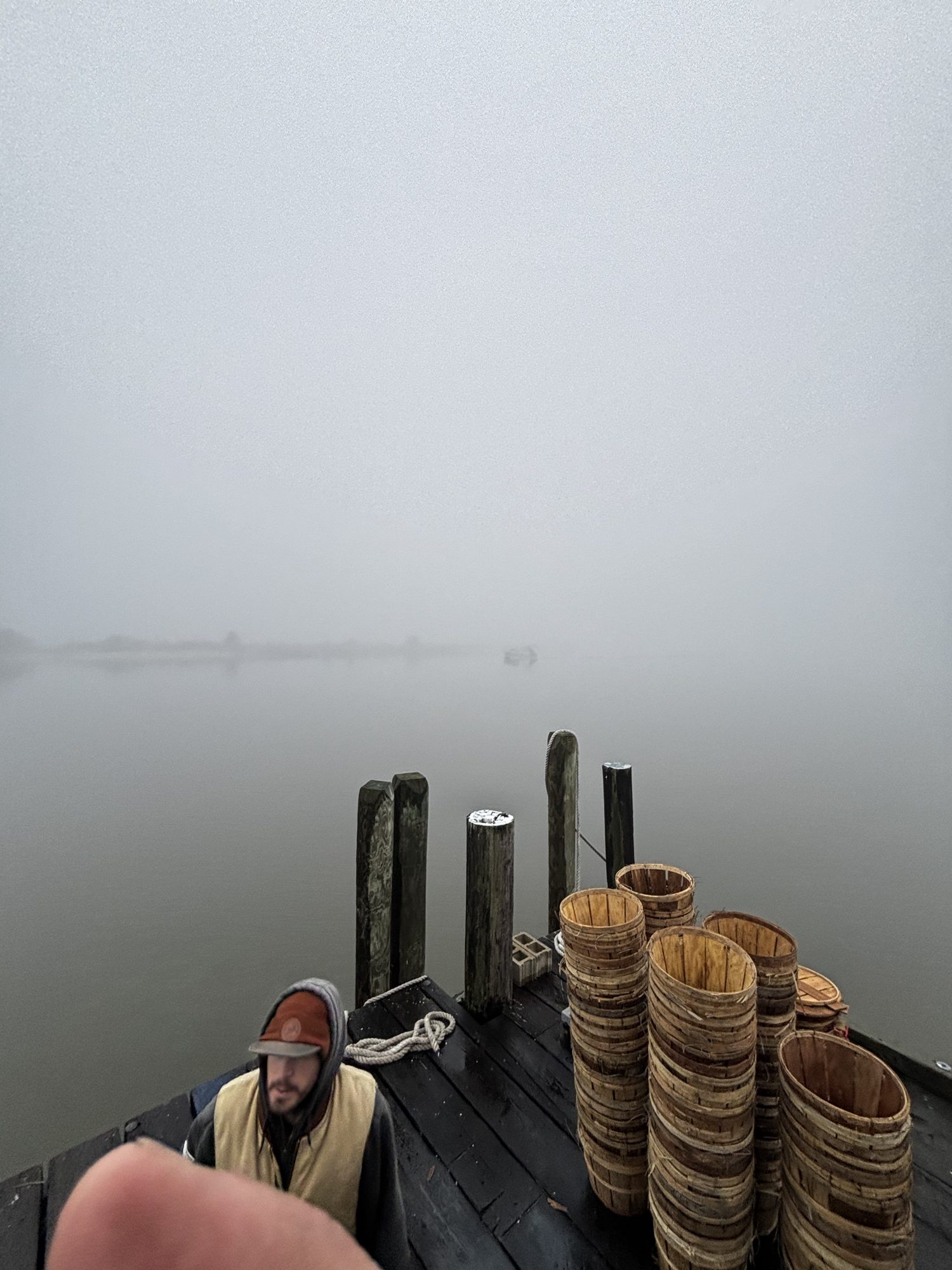 Workboat tied at a Delaware Bay dock